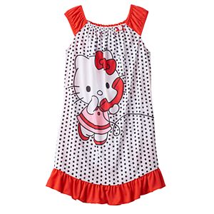 Girls 4-12 Hello Kitty® Dots Dorm Nightgown