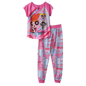 Girls 4-12 Powerpuff Girls Blossom, Bubbles & Buttercup Pajama Set