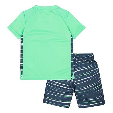 Toddler Boy Nike GFX Sublimated Print Tee & Shorts Set