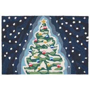 Liora Manne Front Porch Christmas Tree Indoor Outdoor Rug
