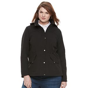 Plus Size Weathercast Hooded Anorak Jacket