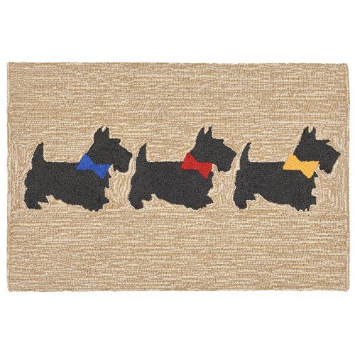 Trans Ocean Imports Liora Manne Front Porch Scotties Indoor Outdoor Rug