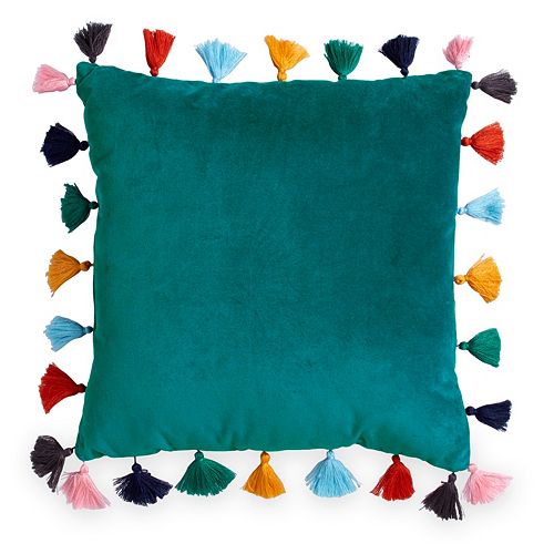 Scribble Velvet Throw Pillow