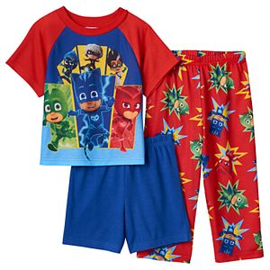 Toddler Boy PJ Masks 4-pc. Owlette, Gekko, Catboy & Villains Pajama Set