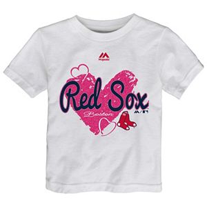 Toddler Majestic Boston Red Sox Heart Tee