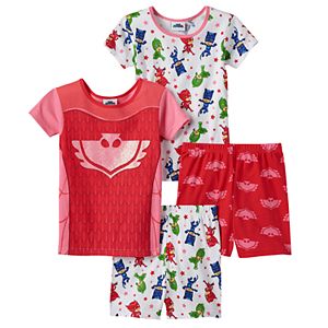 Girls 4-8 PJ Masks Owlette Tees & Shorts Pajama Set