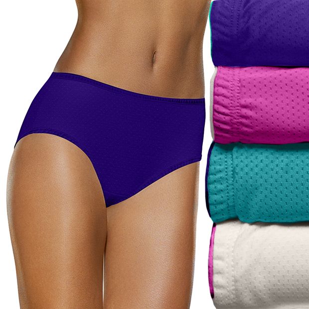 Women's Fruit of the Loom® Signature 4-pack Breathable Micro Mesh Low Rise  Briefs 4DBKLRB