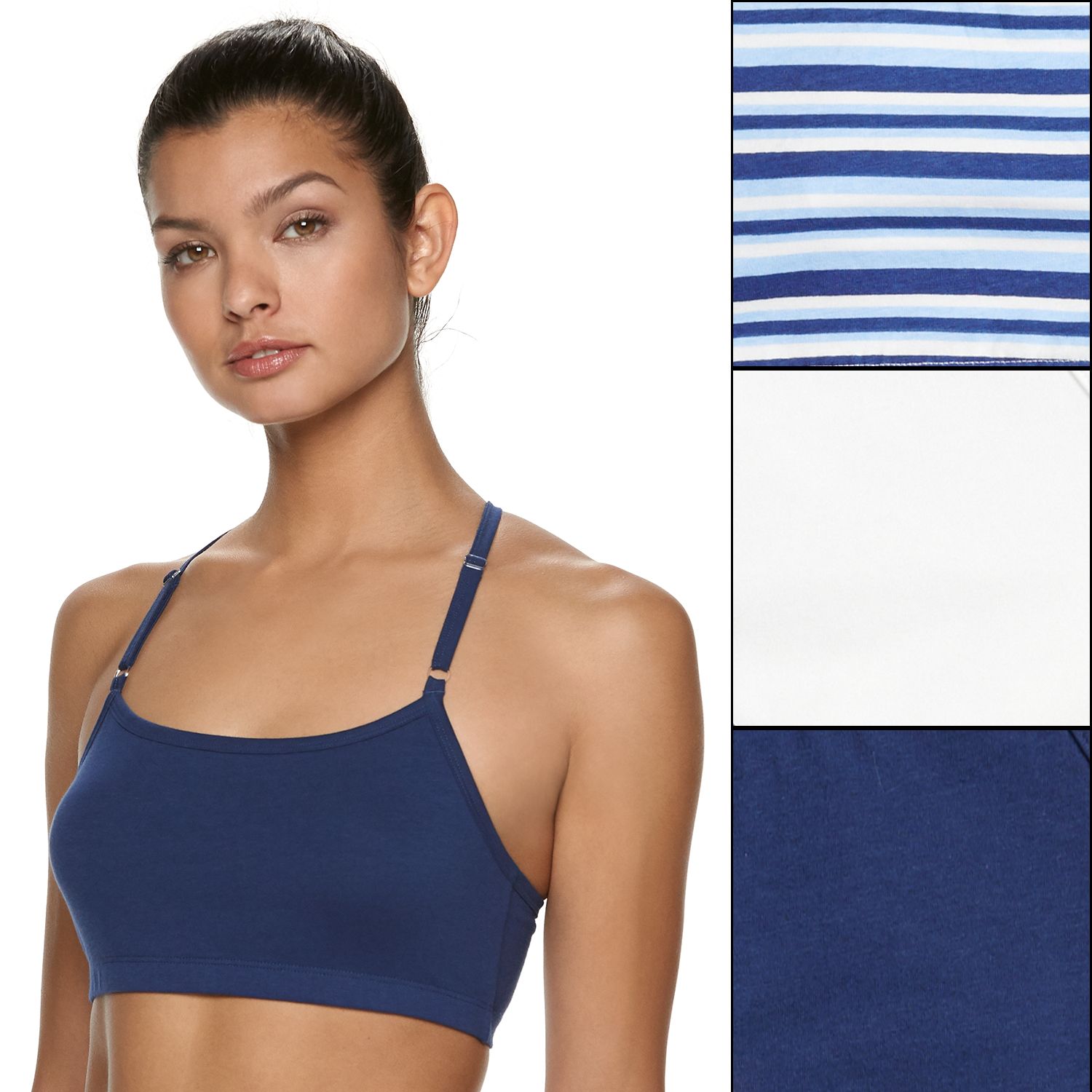 fruit of the loom strappy sports bra