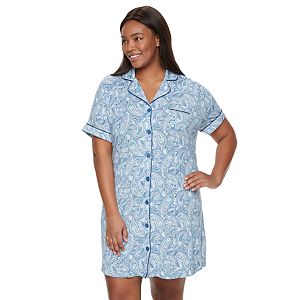 Plus Size Croft & Barrow® Pajamas: Serene Morning Sleep Shirt