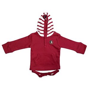 Baby Two Feet Ahead Florida State Seminoles Hooded Bodysuit