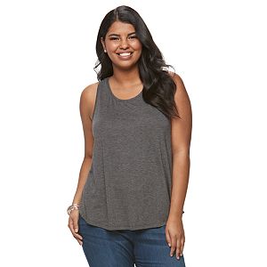 Juniors' Plus Size Mudd® Racerback Tank