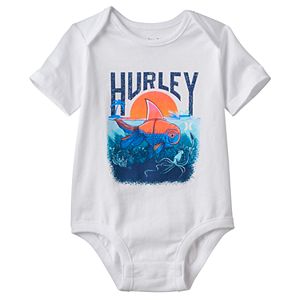 Baby Boy Hurley Fish Graphic Bodysuit