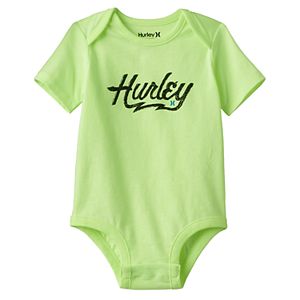 Baby Boy Hurley Logo Graphic Bodysuit