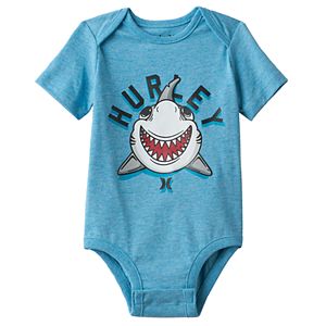 Baby Boy Hurley Shark Graphic Bodysuit
