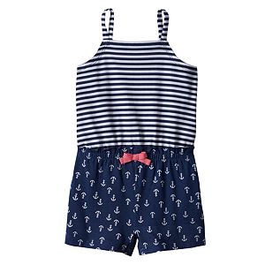 Baby Girl Jumping Beans® Print Tank Romper