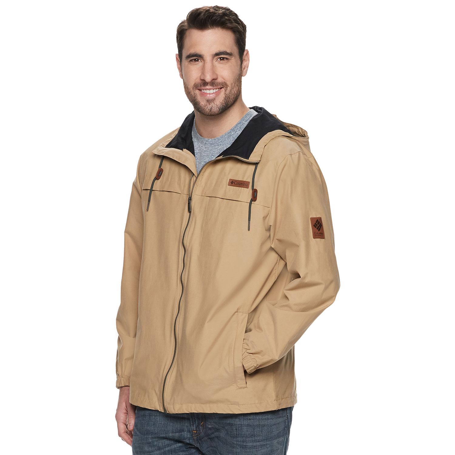 men's columbia rockwell falls windbreaker jacket