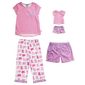 Girls 4-14 Dollie & Me Cat Pajama Set