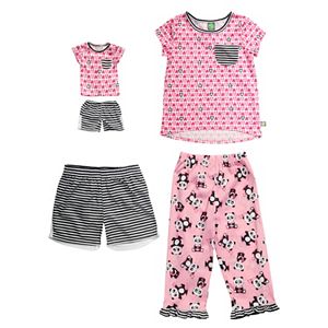 Girls 4-14 Dollie & Me Panda Pajama Set