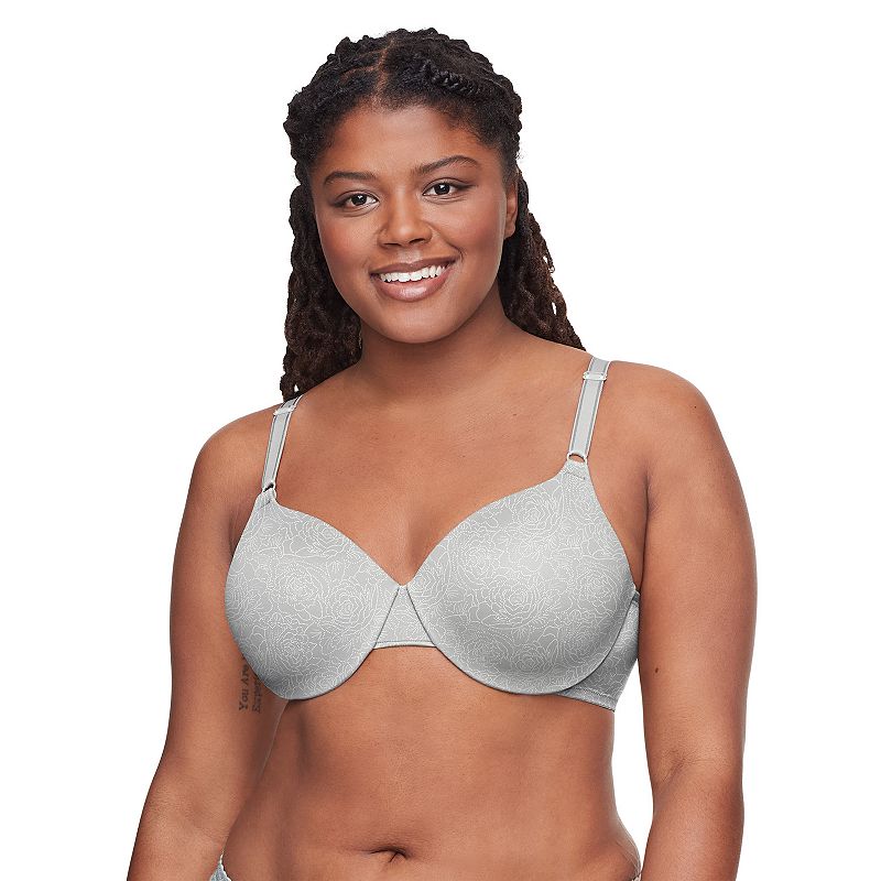 Warners This Is Not A Bra Cushioned Underwire Lightly Lined T-Shirt Bra 1593, Women's, Size: 38 D, White Floral
