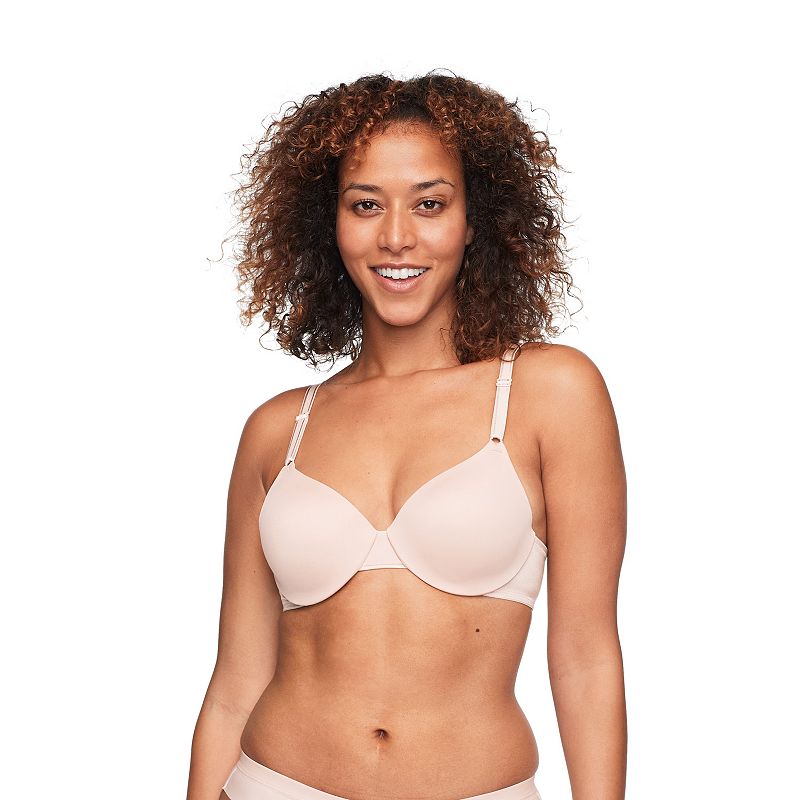 Warners This Is Not A Bra Cushioned Underwire Lightly Lined T-Shirt Bra 1593, Women's, Size: 34 C, Rosewater