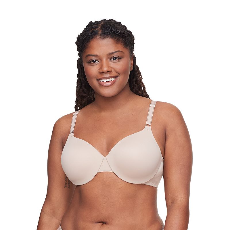 Warners This Is Not A Bra Cushioned Underwire Lightly Lined T-Shirt Bra 1593, Women's, Size: 34 Dd, Toasted Brown
