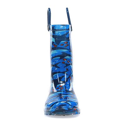 Western Chief Shark Chase Toddler Boys Light Up Waterproof Rain Boots