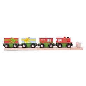 BigJigs Toys Wooden Christmas Train
