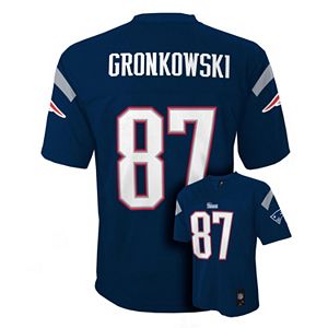 Boys 8-20 New England Patriots Rob Gronkowski NFL Replica Jersey