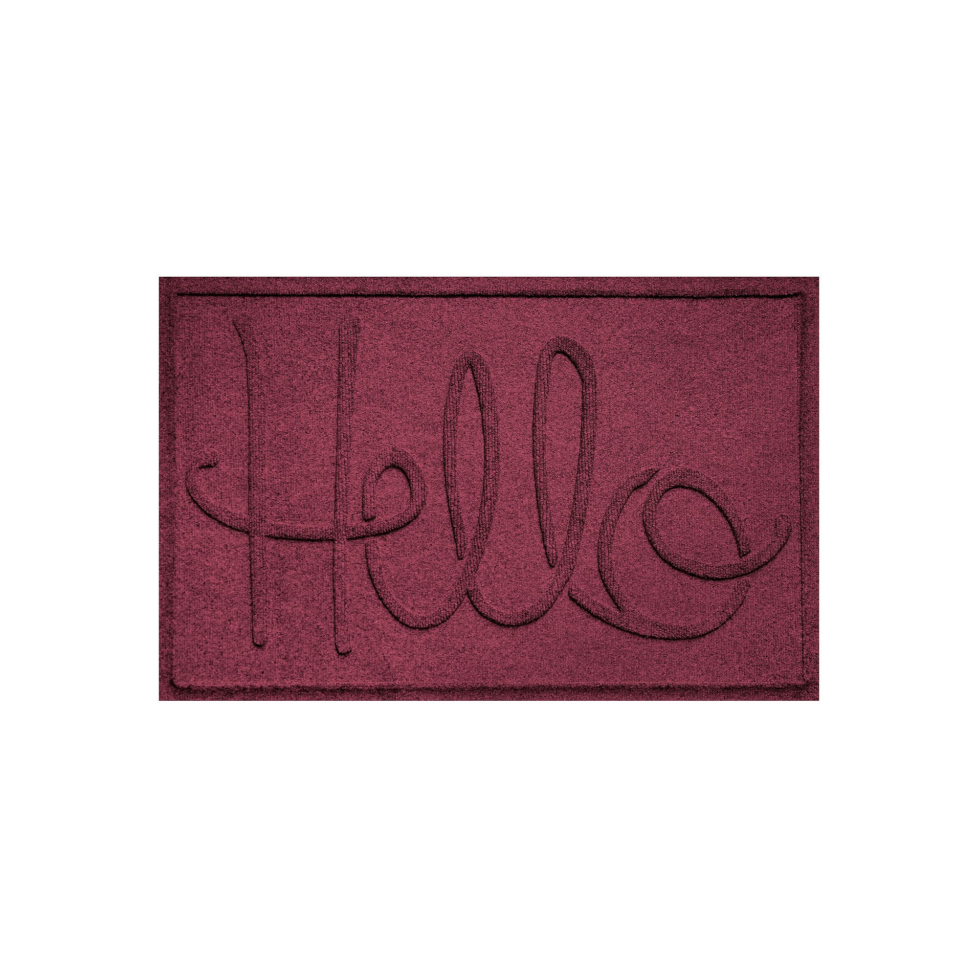 Waterhog Hello Indoor Outdoor Mat - 23 x 35, Red