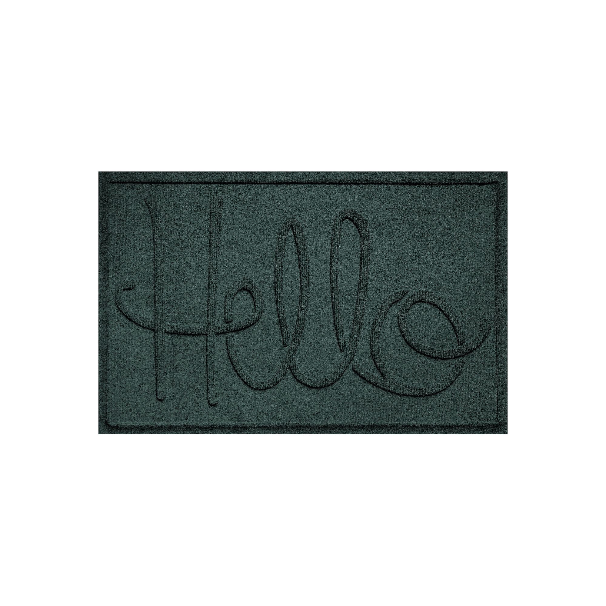 Waterhog Hello Indoor Outdoor Mat - 23 x 35, Green