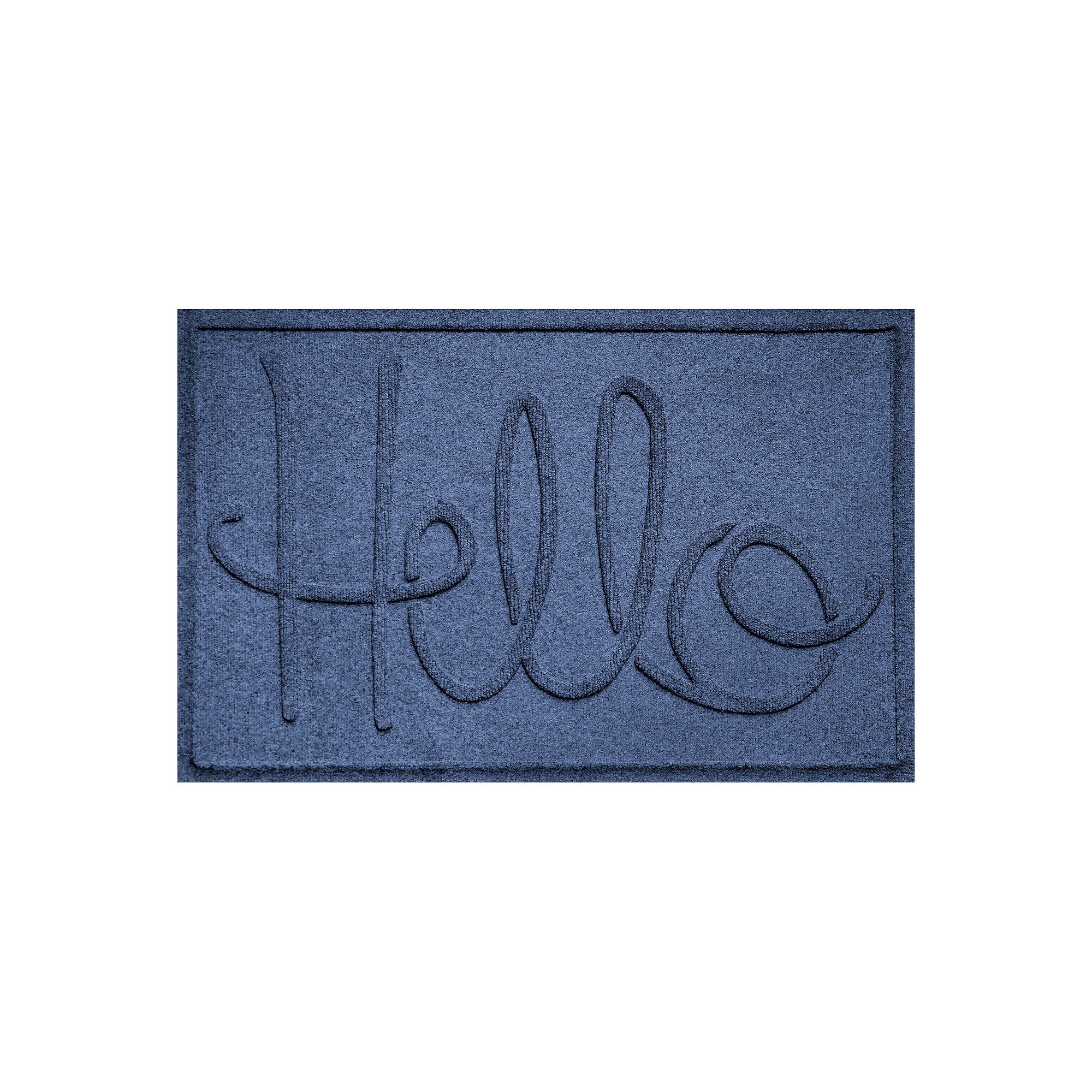 Waterhog Hello Indoor Outdoor Mat - 23 x 35, Blue