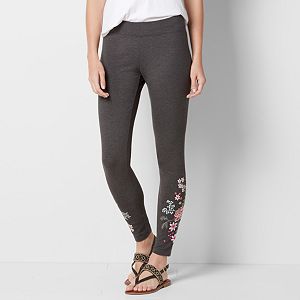 Women's SONOMA Goods for Life™ Embroidered Floral Leggings