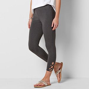 Women's SONOMA Goods for Life™ Lattice-Hem Leggings