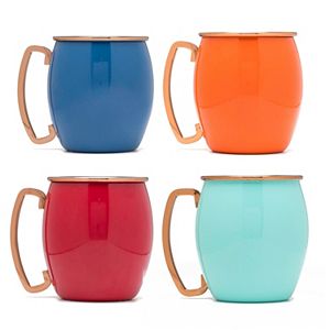 Fiesta 4-pc. Copper Moscow Mule Set