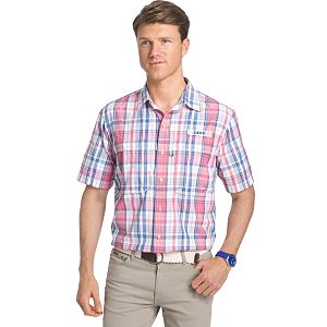 Men's IZOD Surfcaster Classic-Fit Plaid Button-Down Shirt