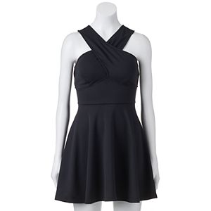 Juniors' Candie's® Crisscross Empire Skater Dress