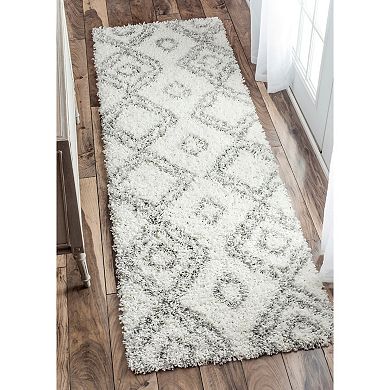 nuLOOM Iola Easy Shag Lattice Rug