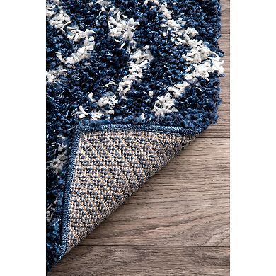 nuLOOM Iola Easy Shag Lattice Rug