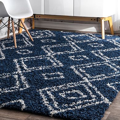 nuLOOM Iola Easy Shag Lattice Rug