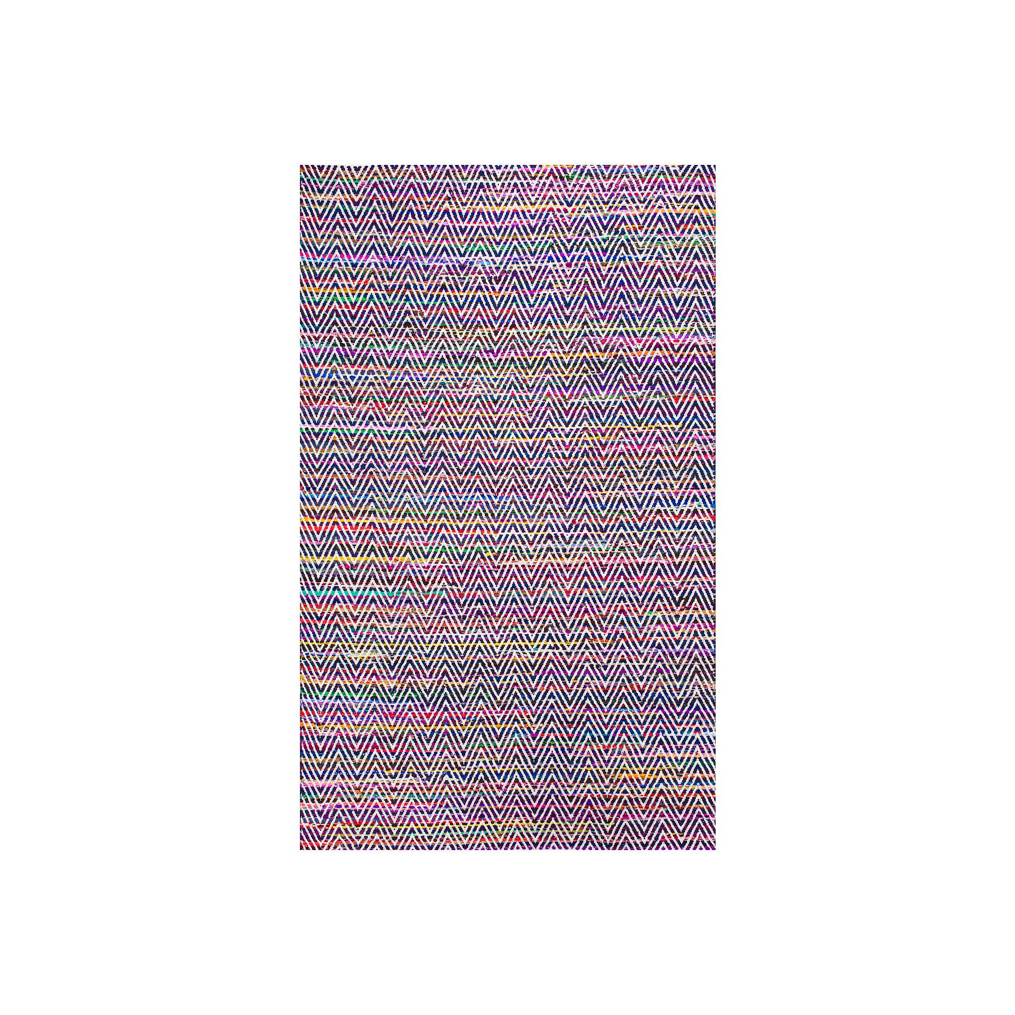 nuLOOM Hand Woven Chevron Rochell, Blue