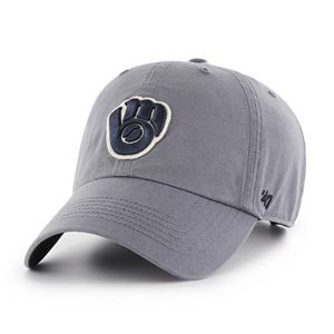 Adult '47 Brand Milwaukee Brewers Borderland Clean Up Adjustable Cap