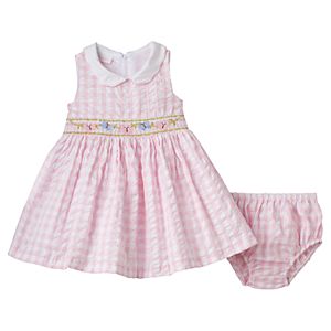 Baby Girl Bonnie Jean Butterfly Gingham Dress