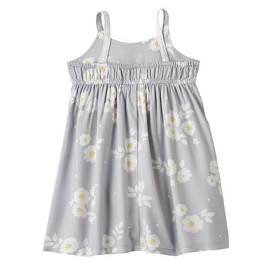 Girls 4-10 Jumping Beans® Tiered Floral Chambray Dress