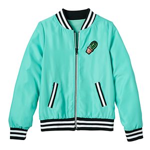 Girls 7-16 SO® Woven Bomber Jacket