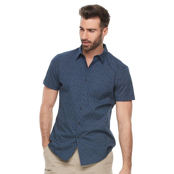 Men's Marc Anthony Slim-Fit Woven Button-Down Shirt