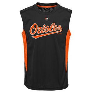 Boys 8-20 Majestic Baltimore Orioles Foul Line Muscle Tee