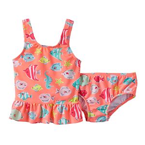 Baby Girl Carter's Fish Tankini & Swim Bottoms Set