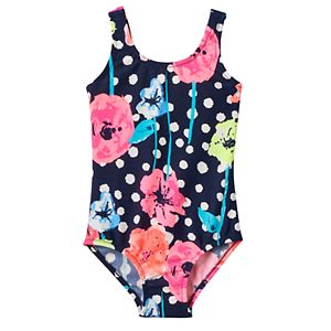 Baby Girl OshKosh B'gosh® Floral & Dot One-Piece Swimsuit