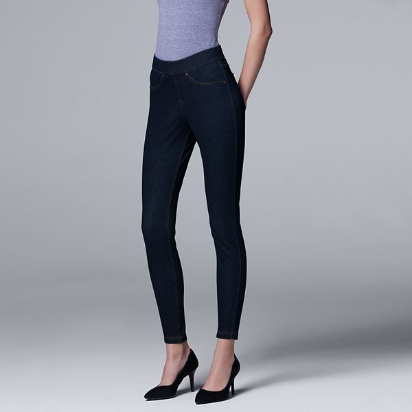 Simply Vera Vera Wang Curvy Denim Leggings