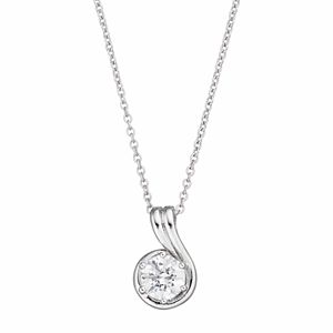 Brilliance Swirl Pendant Necklace with SWAROVSKI ZIRCONIA